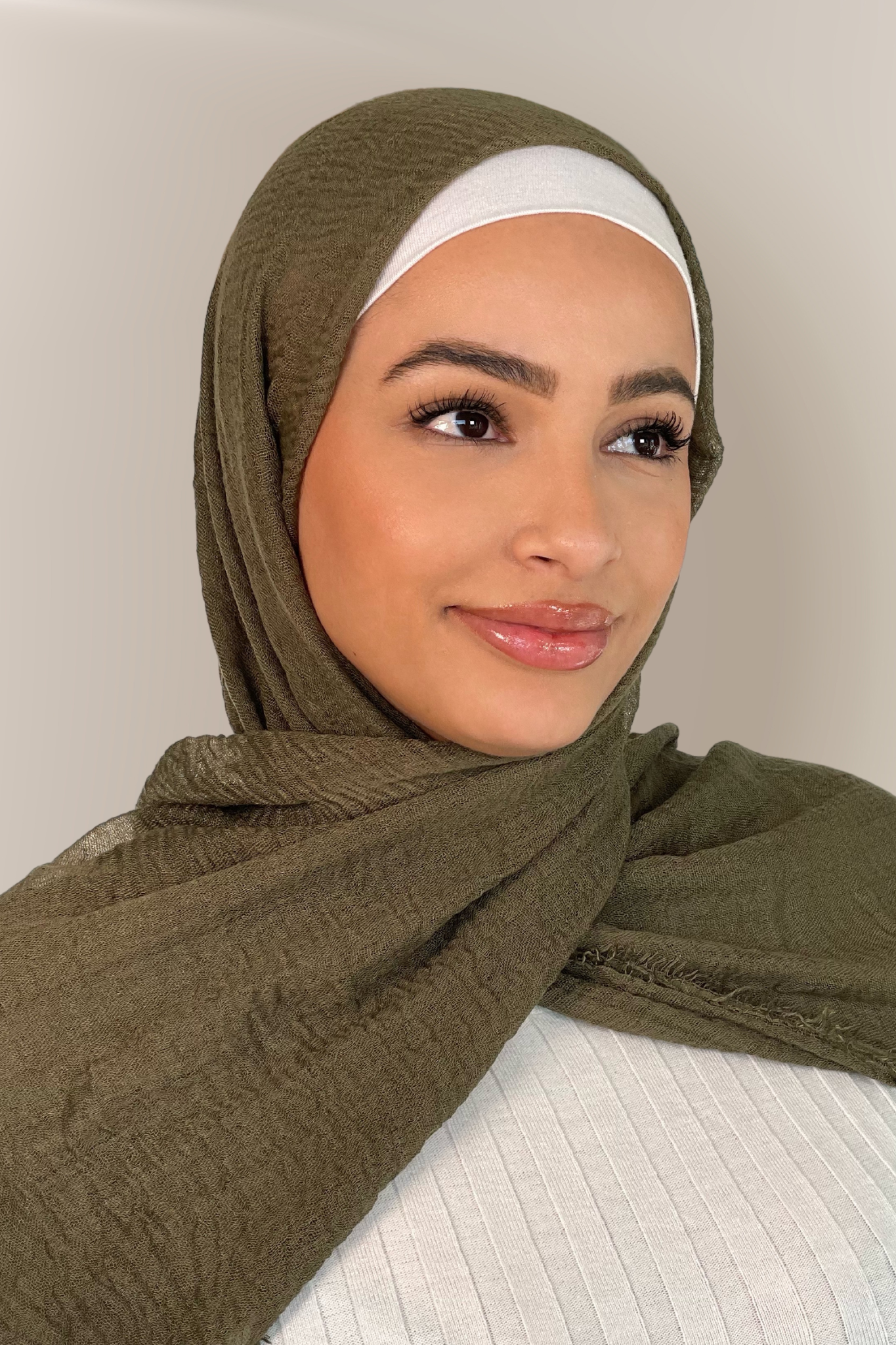 Crinkle Hijab - Dark Green